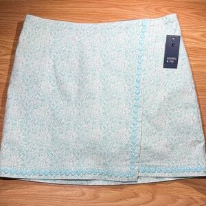 Crown & Ivy Women's Pastel Blue Mini Skort
 NWT